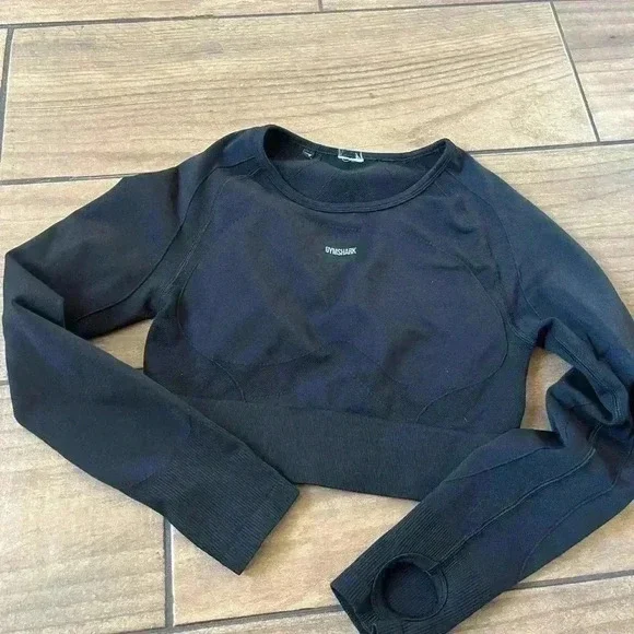 Gymshark black flex longsleeve small - Picture 2 of 2